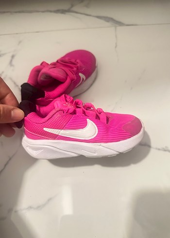 Kız Çocuk PembeBağcıklı Spor Ayakkabı - Görsel 2