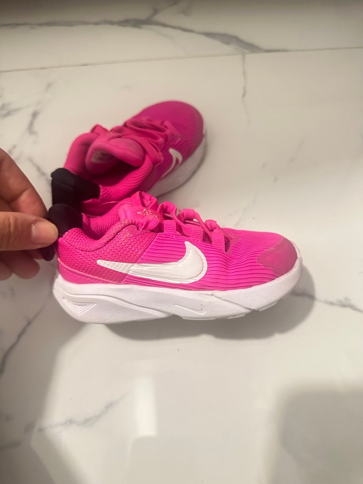 Kız Çocuk PembeBağcıklı Spor Ayakkabı - Görsel 2