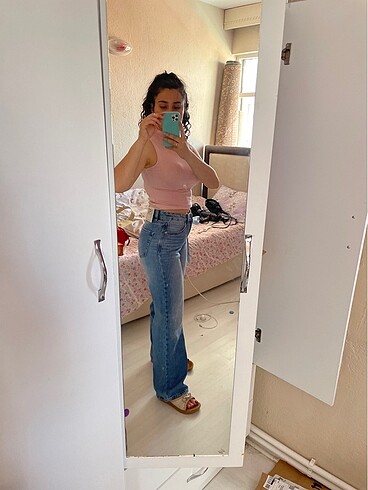 36 Beden mavi Renk Stradivarius D92 jean