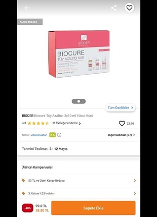 Bioder biocure tüy azaltıcı kür 
