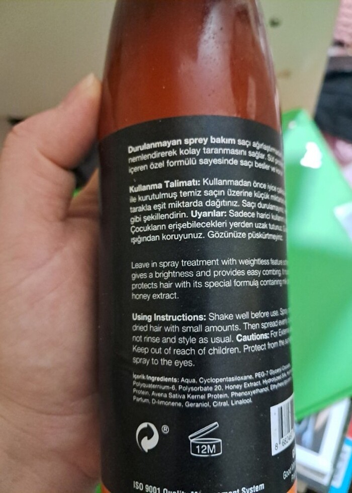 Durulanmayan saç bakım spreyi - Görsel 3