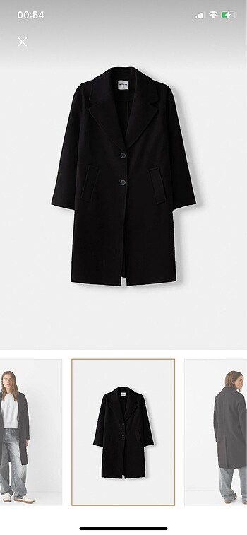 bershka siyah kaban