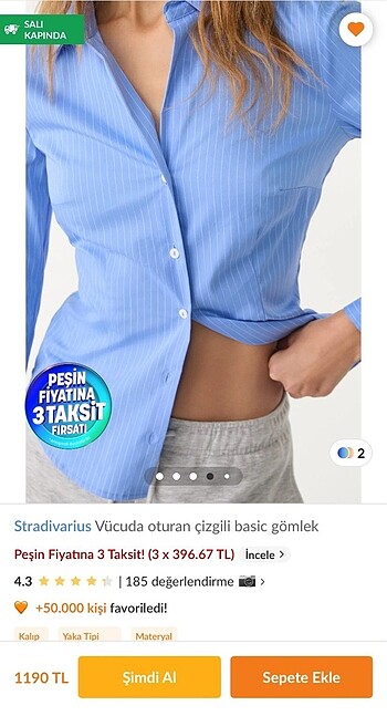 vücuda oturan çizgili gömlek