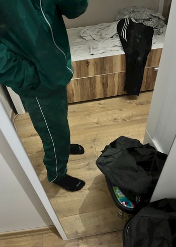 Fermuarlı Koyu Yeşil Eşofman Takımı - Görsel 3