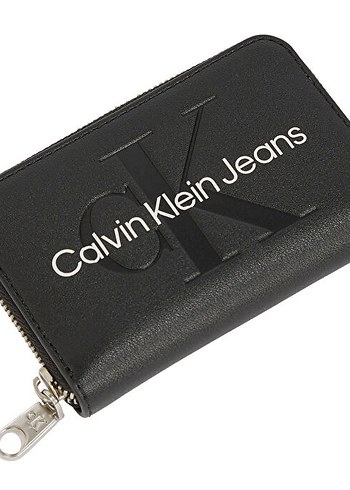 Calvin Klein  Siyah Deri cüzdan - Görsel 2