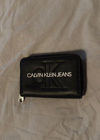 Calvin Klein  Siyah Deri cüzdan - Görsel 5
