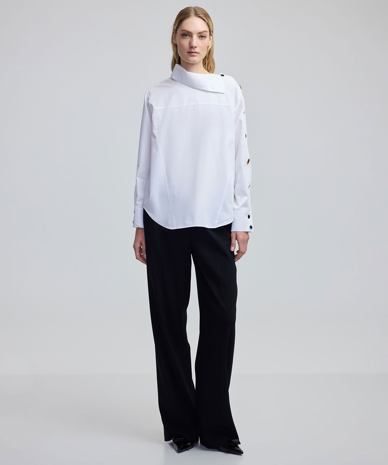 İpekyol Karma metal aksesuarlı gömlek - Görsel 5