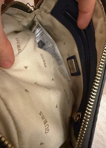 Guess monogram desenli logolu çanta - Görsel 7