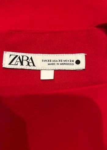 Zara kırmızı mini elbise - Görsel 5