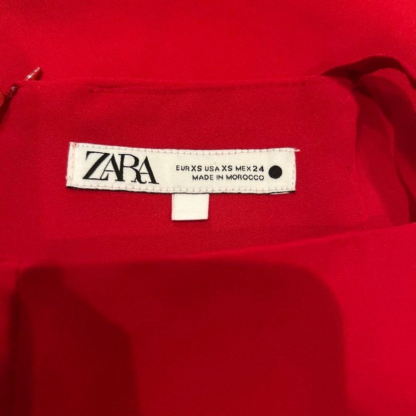 Zara kırmızı mini elbise - Görsel 5