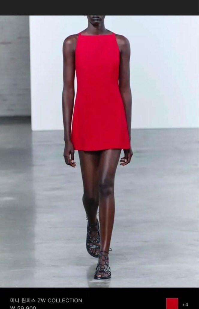 Zara kırmızı mini elbise - Görsel 2