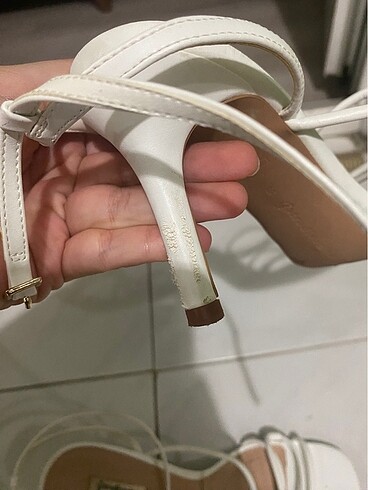 39 Beden beyaz Renk Stradivarius beyaz topuklu ayakkabı