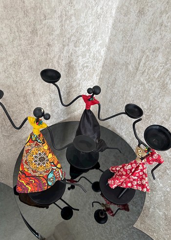 Renkli Desenli El Yapımı Biblo - Görsel 2