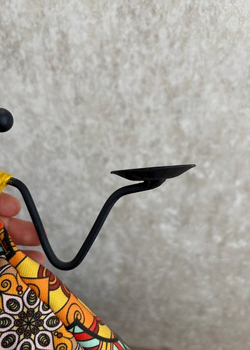 Renkli Desenli El Yapımı Biblo - Görsel 4