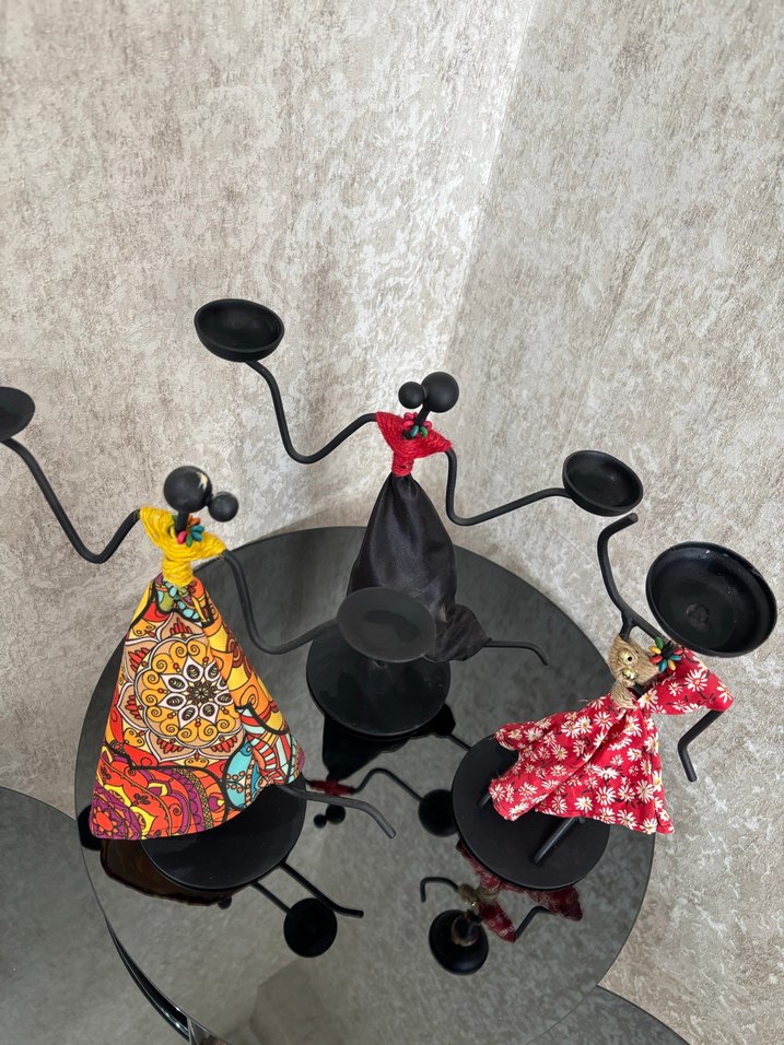 Renkli Desenli El Yapımı Biblo - Görsel 2