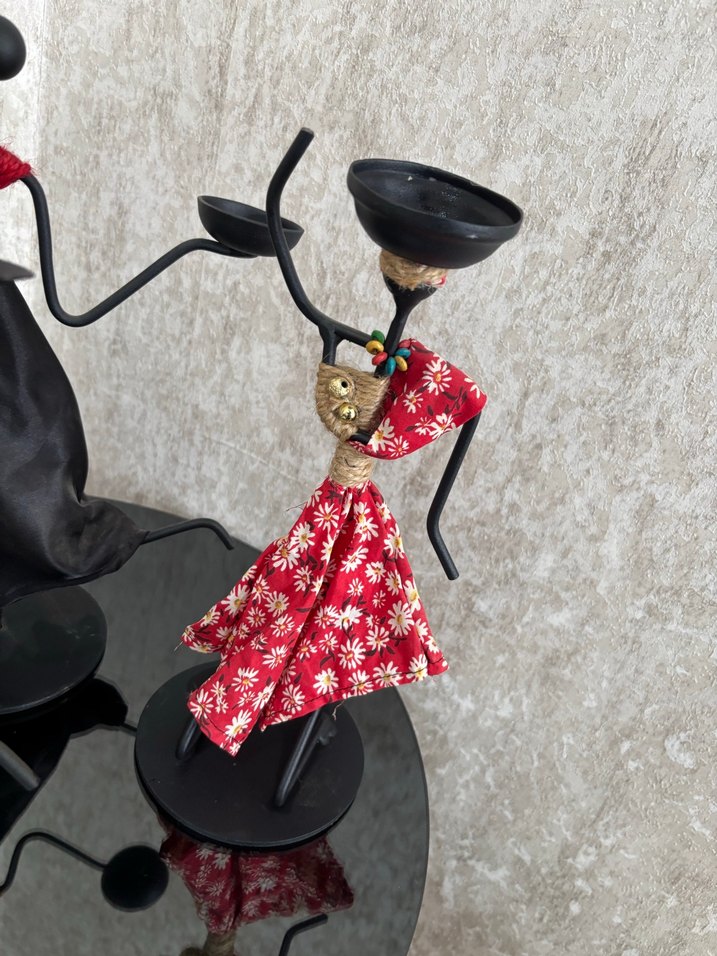 Renkli Desenli El Yapımı Biblo - Görsel 3