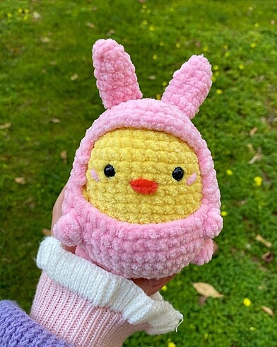 Tavşan Kostümlü Amigurumi Civciv