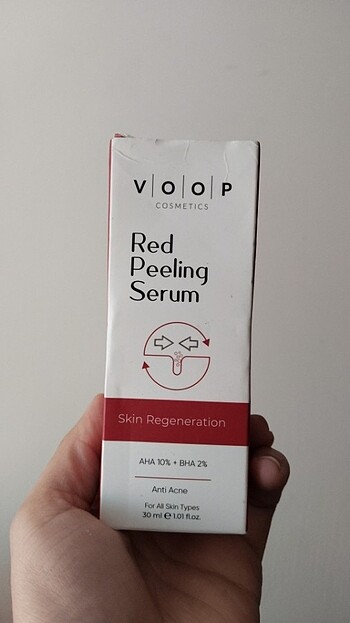 Kırmızı peeling serum