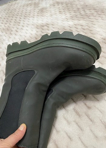 Kadın Yeşil Platform Lastikli Bot - Görsel 2