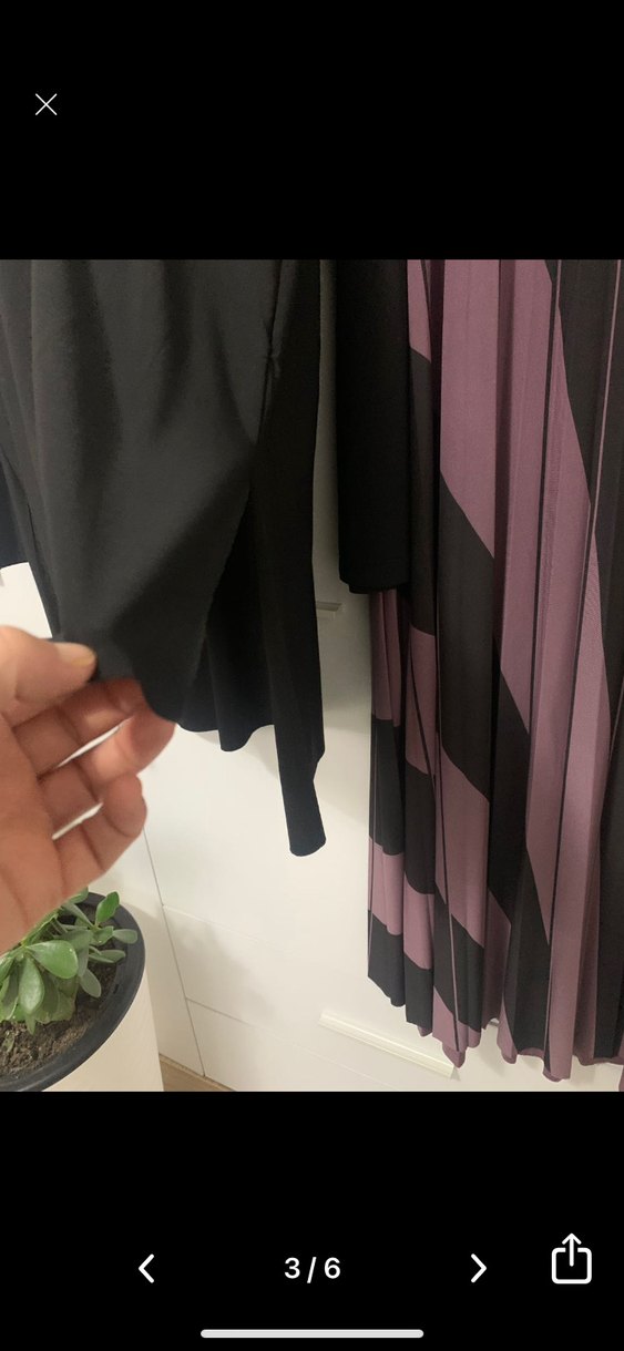 Mor Zebra Desenli Pilili Uzun Etek - Görsel 2