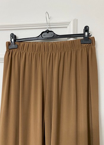 Bej Pilili Kadın Uzun Kumaş Pantolon - Görsel 8