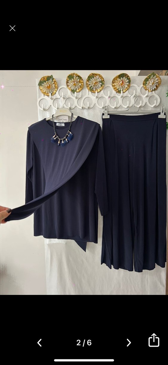 Siyah Uzun Kollu Salaş Tulum - Görsel 4