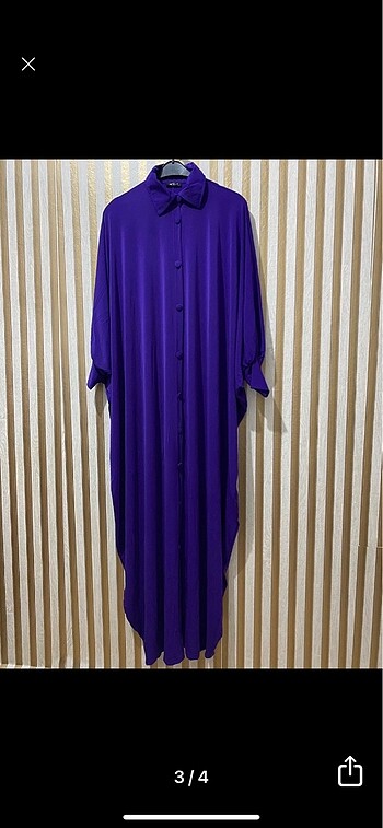 48 Beden mor Renk Abaya 38 54