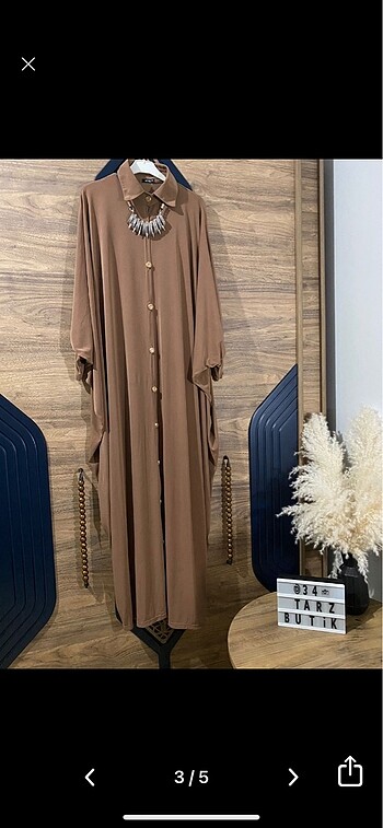 52 Beden camel Renk Abaya 38 58 bedrne