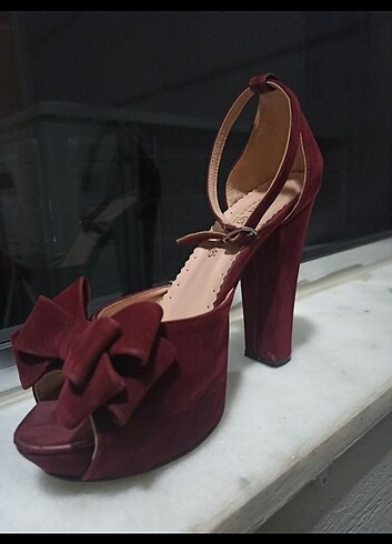 38 Beden bordo Renk Platform topuklu ayakkabı