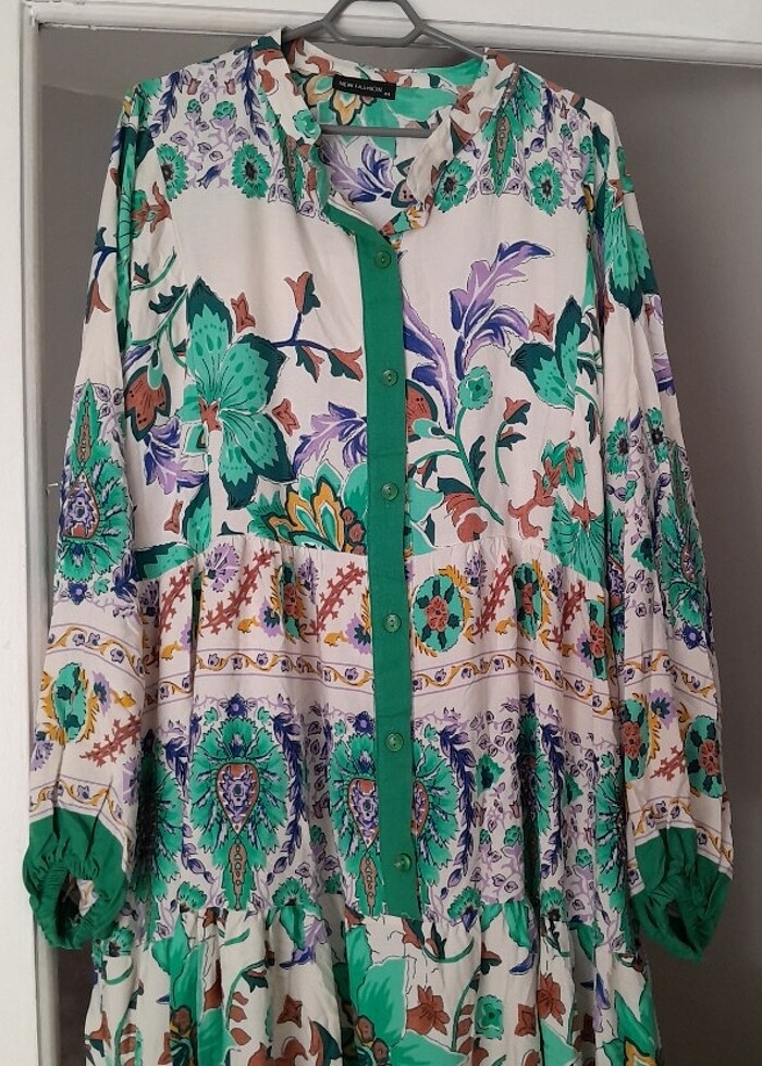 Tesettür uzun elbise  - Görsel 3