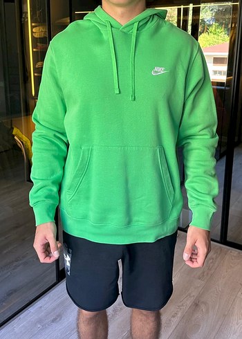 Yeşil Erkek Nike Kapüşonlu Sweatshirt