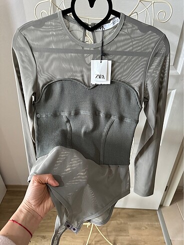 m Beden Zara transparan bluz