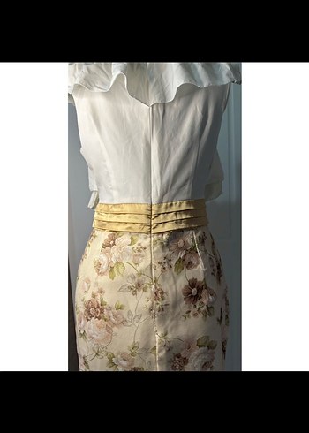 Çiçek Desenli Mini Hamile Etek - Görsel 5