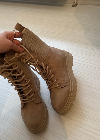 Bej Süet Kadın Platform Bot - Görsel 8