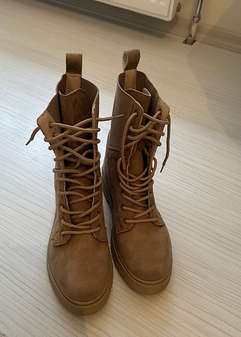 Bej Süet Kadın Platform Bot - Görsel 5