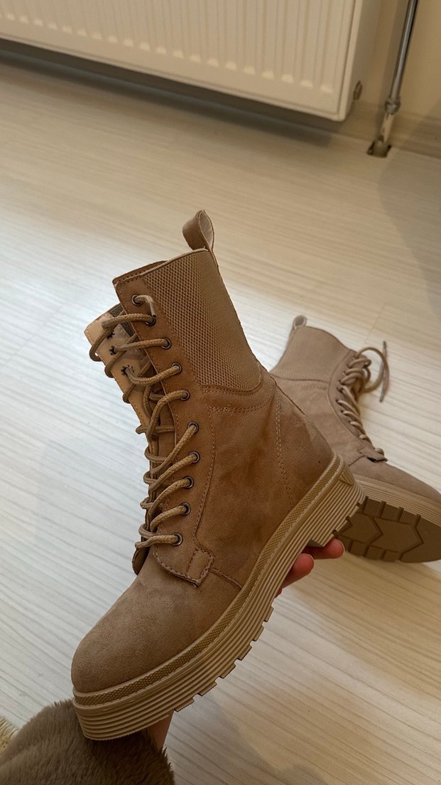 Bej Süet Kadın Platform Bot - Görsel 4