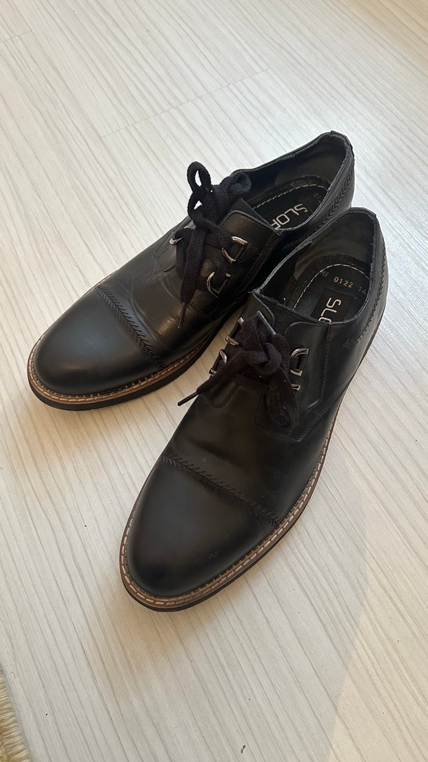 Siyah Klasik Erkek Deri Ayakkabı - Görsel 2