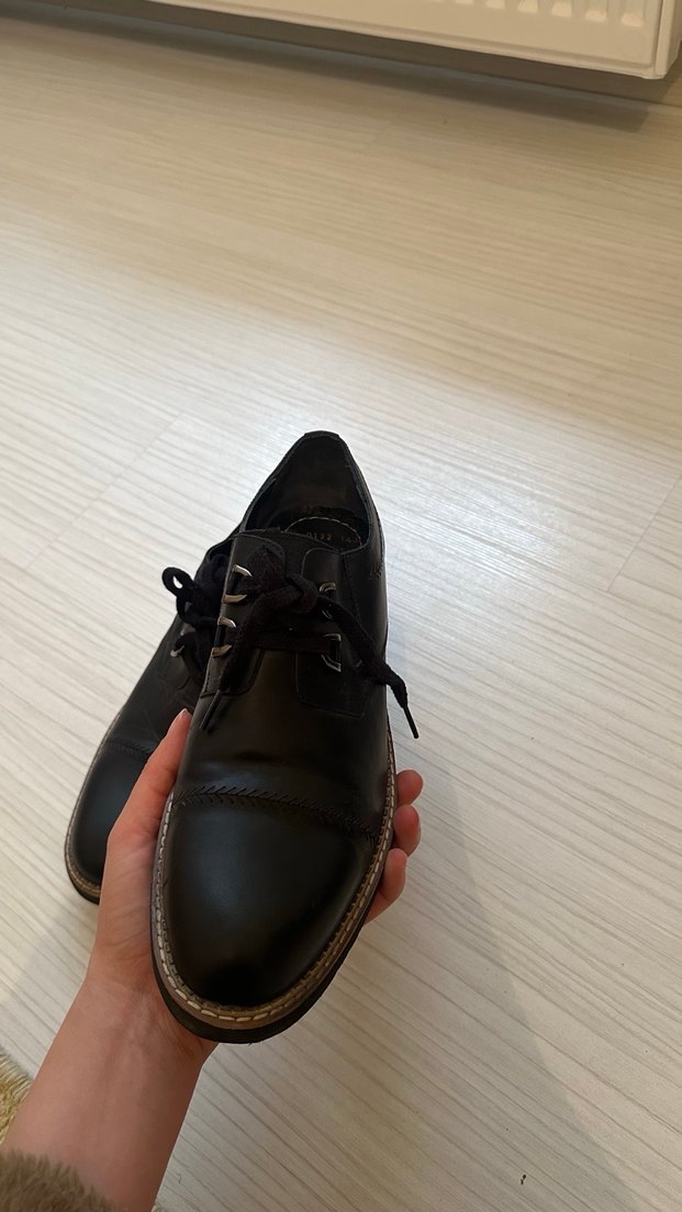 Siyah Klasik Erkek Deri Ayakkabı - Görsel 5