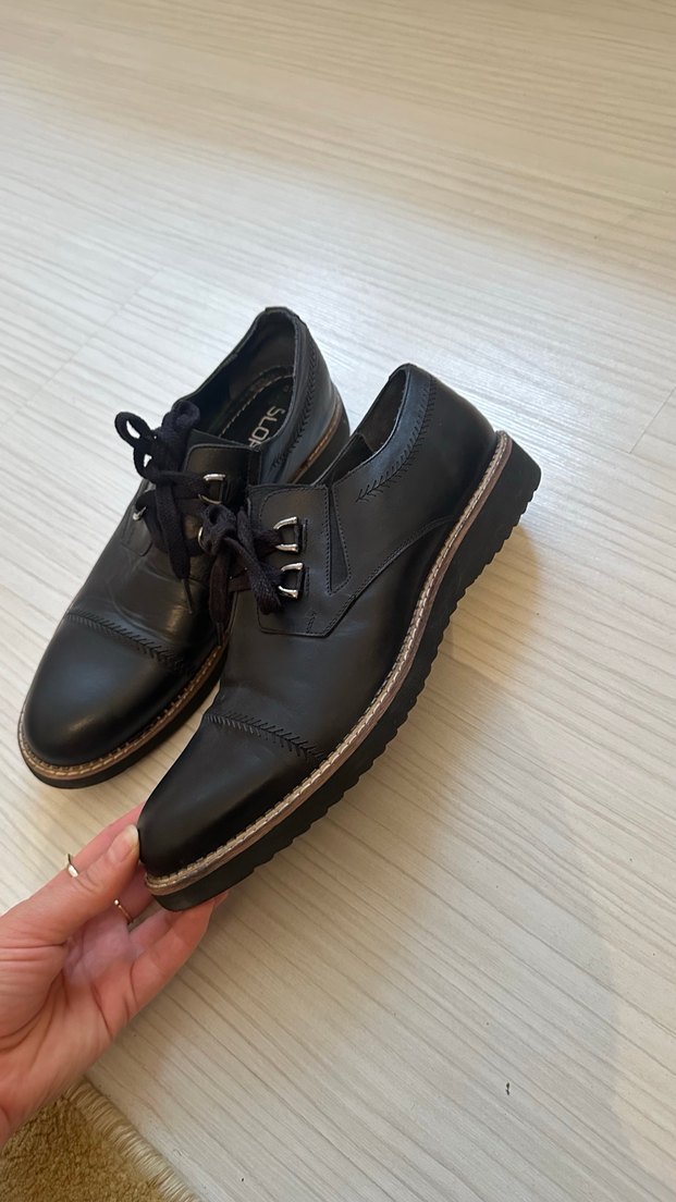 Siyah Klasik Erkek Deri Ayakkabı - Görsel 4