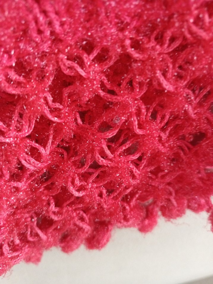 Kırmızı Örgü Kız etek - Görsel 4