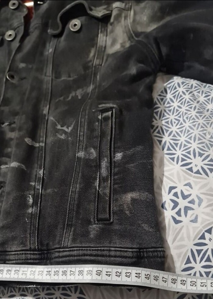 Erkek içi kürklü S beden kot ceket  - Görsel 5