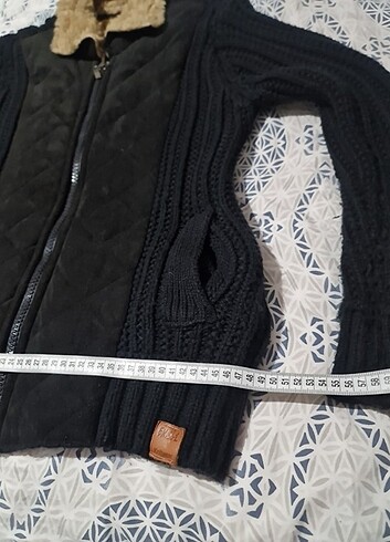 Erkek örgü hırka Siyah S beden - Görsel 10