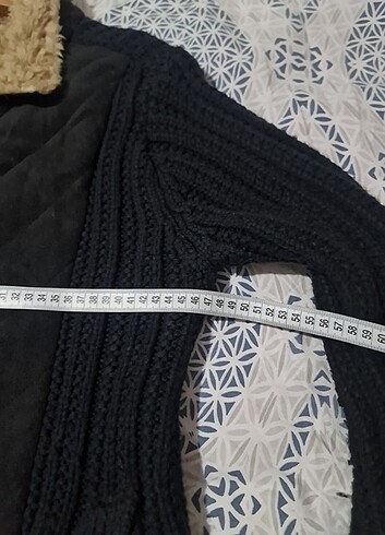 Erkek örgü hırka Siyah S beden - Görsel 11