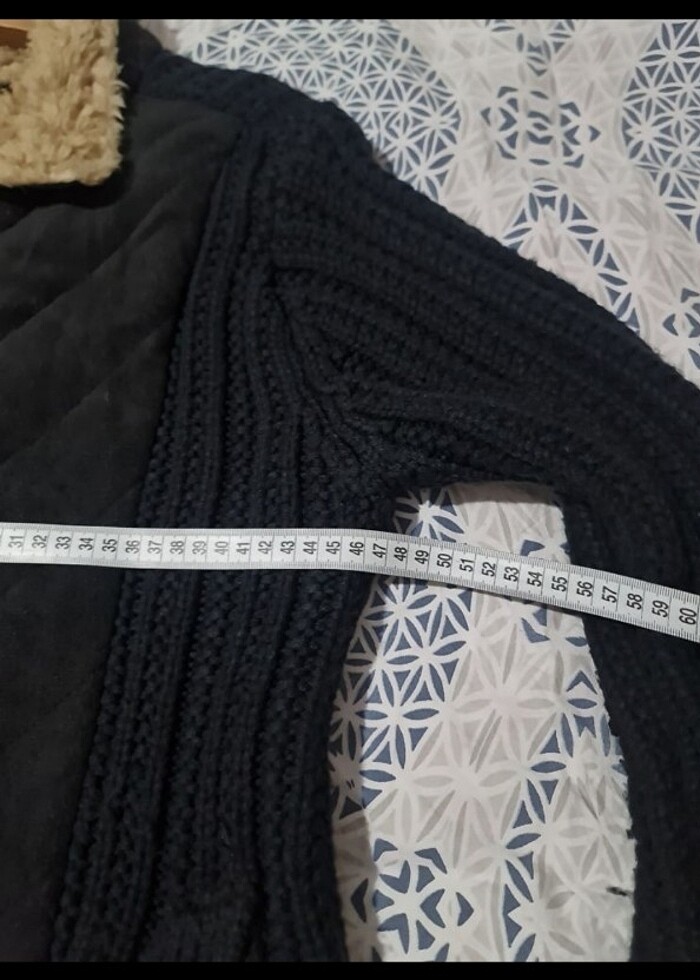 Erkek örgü hırka Siyah S beden - Görsel 4