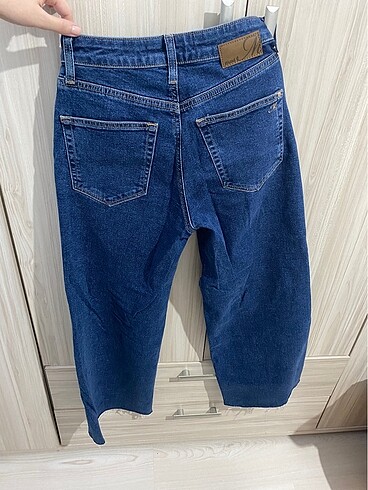 diğer Beden Mavi Bodrum Wide Leg Jean (23 beden)