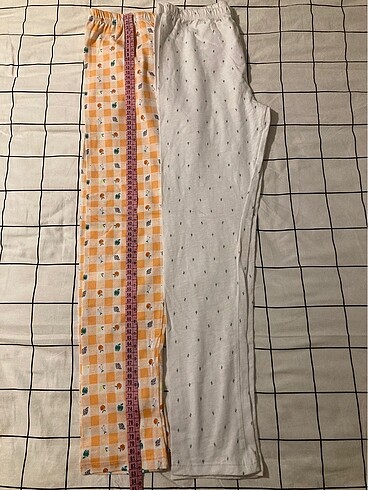 9 Yaş Beden İkili pijama altlık