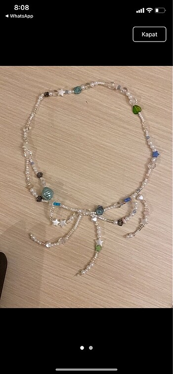 İncili fairy kolye