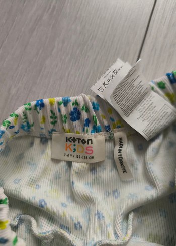 7 Yaş Beden Çiçekli Renkli Kız Çocuk şortlu Etek