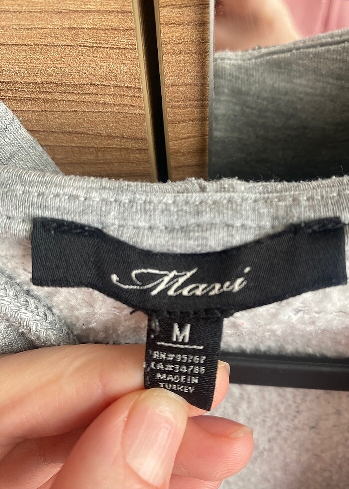 Mavi sweat hırka - Görsel 2