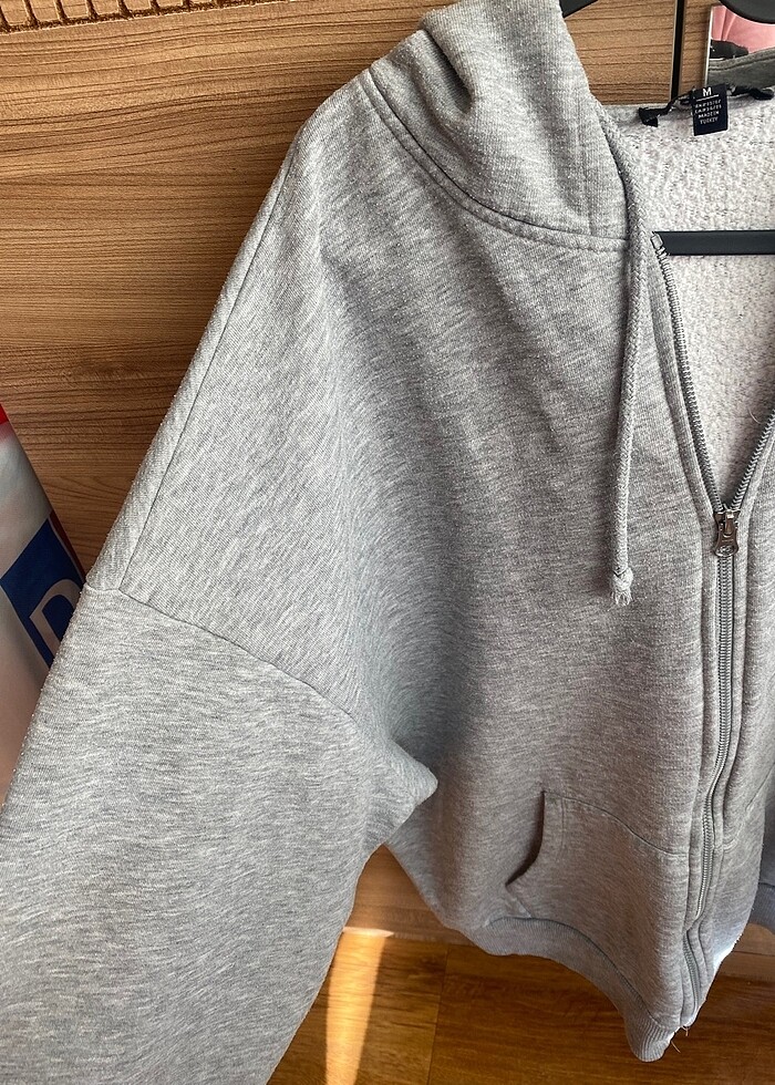 Mavi sweat hırka - Görsel 3